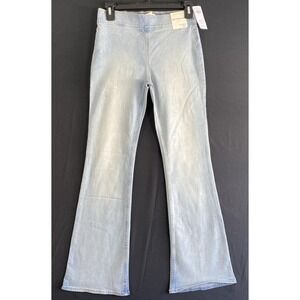 Abercrombie Kids High-Rise Pull-On Flare Jeans 13/14 Light Wash Girls NWT